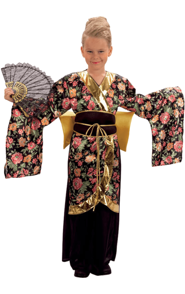 Child Geisha Japanese Costume Angels Fancy Dress Warehouse