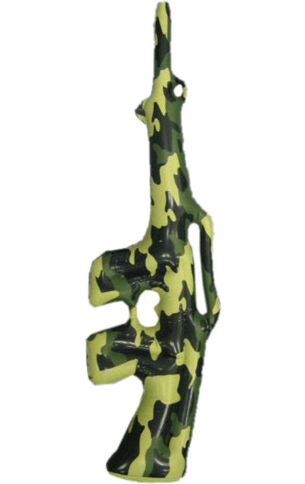 Inflatable Camouflage Gun Angels Fancy Dress Warehouse
